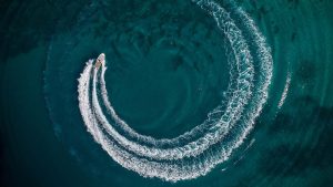 treating bilge water, concept image.