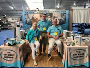 Business representatives at a trade show