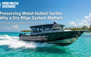 Aluminum yacht hull corrosion damage from bilge water