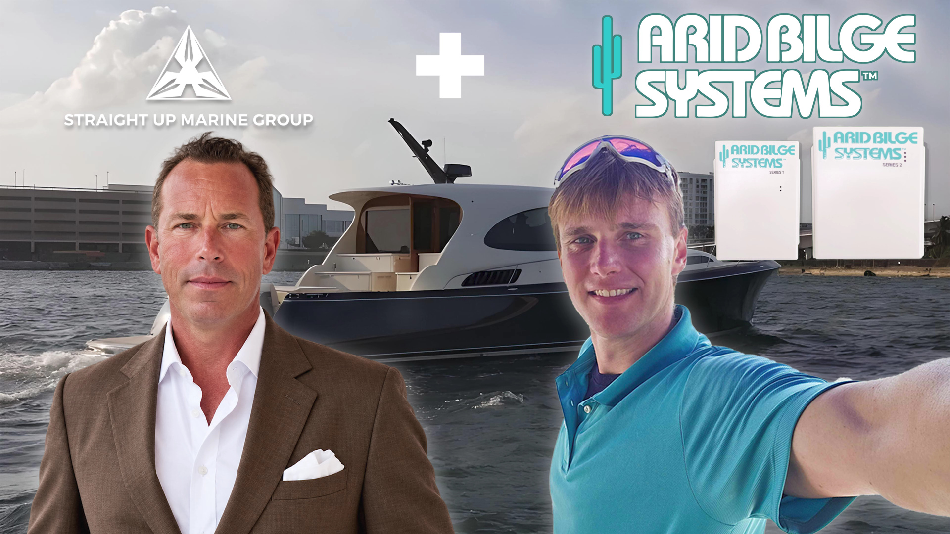 Steve Gilchrist and Alfred Baurley in the Straight Up Marine interview, with Arid Bilge Systems equipment.