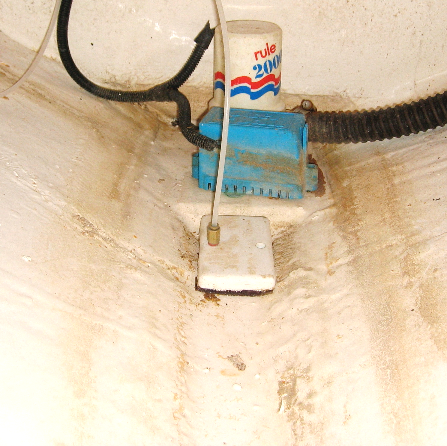 Archived after photograph: Forward bilge compartment.