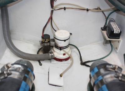 Archived after photograph: Bilge-pump compartment.