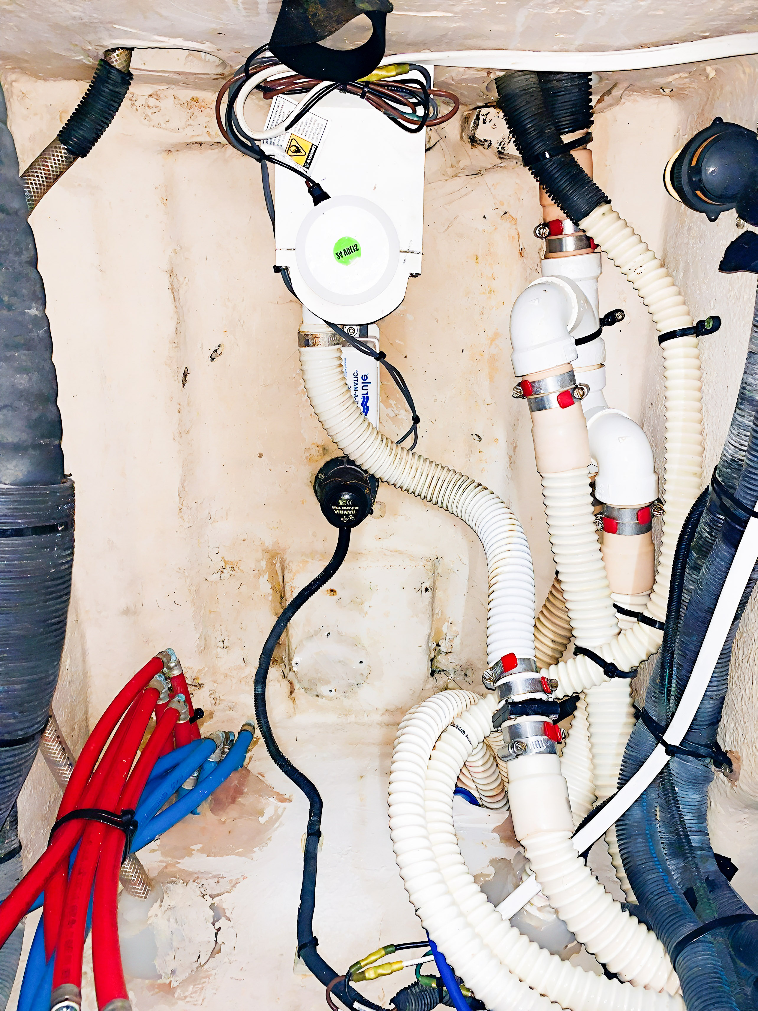 Archived after photograph: White-hose bilge.