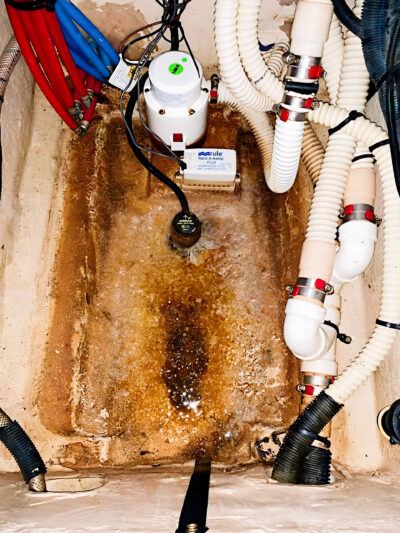 Archived before photograph: White-hose bilge.